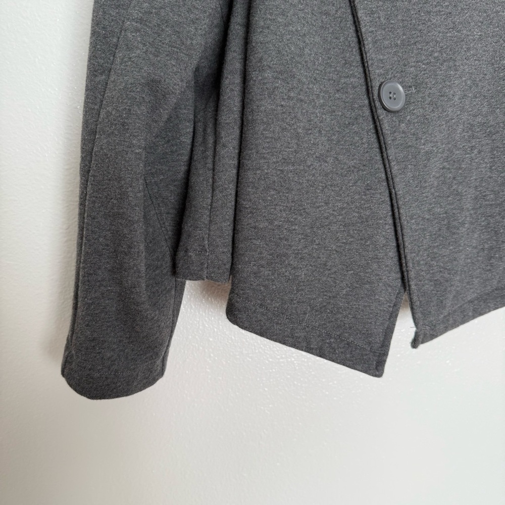 Torrid - Charcoal Gray Fleece Drape Front Long Sleeve Jacket - 2x - Picture 3 of 7